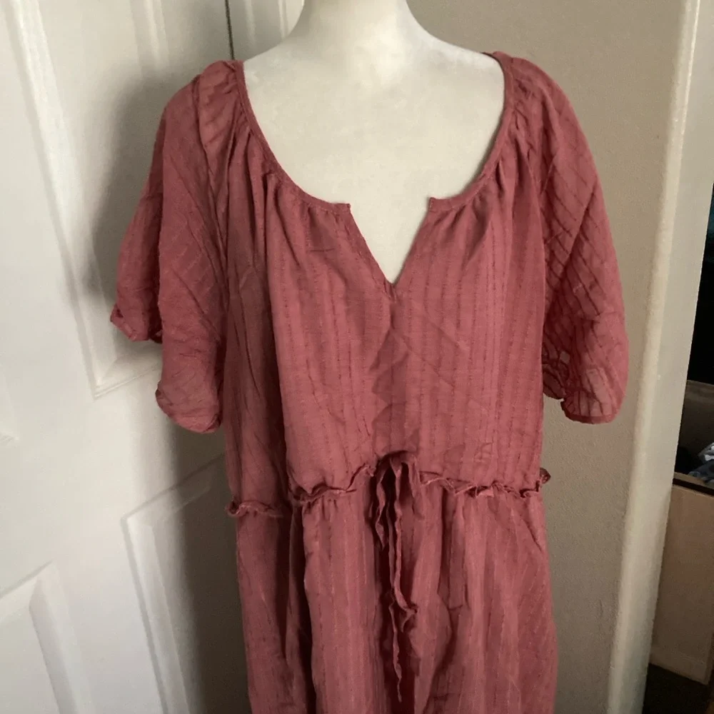 BloomChic Pink Boho Dress Sz 26 NWT - Picture 3 of 6